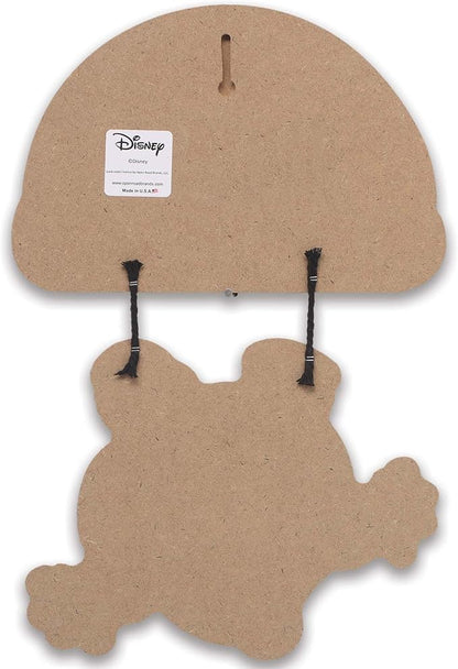 Open Road Brands Disney Lilo and Stitch Turn That Frown Upside Down Linked Hanging Wood Wall Decor - Fun Stitch Decoration for Kids' Bedroom or Play Room
