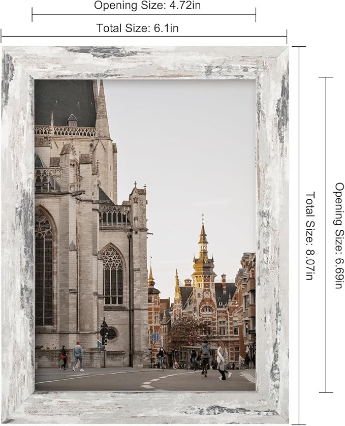5x7 Picture Frames Grey Set of 12 for Wall Gallery Collage Photo Frames or Tabletop Display