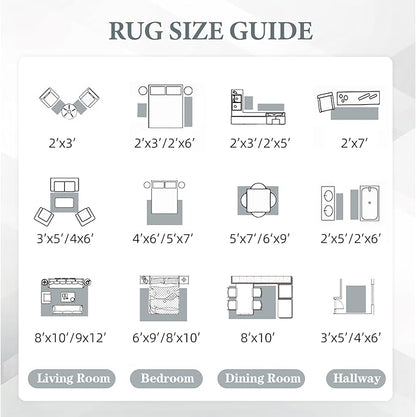 Area Rug 4x6 Geometric Rug: Washable Boho Moroccan Rugs Soft Farmhouse Rug, Modern Neutral Stain Resistant Indoor Floor Carpet for Livingroom Bedroom Dining Table Nursery(Modern Grey,4'x6')