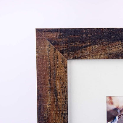 brown 11x14 Picture Frame set of 3,Display 11x14 without Mat or 8x10 with Mat，Wall Gallery Photo Frames