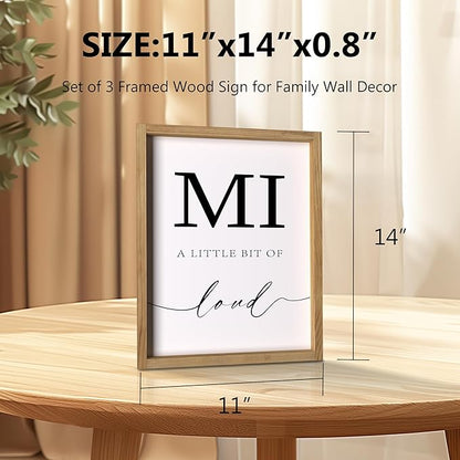 Heiple Family Wall Decor 11"x14" Framed Wooden Wall Sign for Home Decor Farmhouse Vintage Rustic Living Room Minimalist Family Wall Art (Brown, 11”x14”)