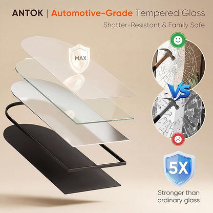 Antok 71" x28” Arched Full Length Floor Mirror, Black Aluminum Frame, Free Standing/Wall Mount/Leaning for Bedroom, Living Room, Dressing Room