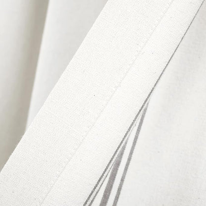 Lush Decor Farmhouse Stripe Yarn Dyed Recycled Cotton Window Curtain Valance, 18" L x 52" W, Gray - Classic Modern Rustic Charm - Eco Friendly Cotton Fabric