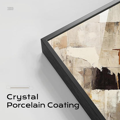 Large Wall Art, Black Metal Framed Canvas Prints, Waterproof Crystal Surface Artwork, Modern Minimalist Style Paintings for Bedroom Living Room Office Dining Room Hallway 29x58 Inches