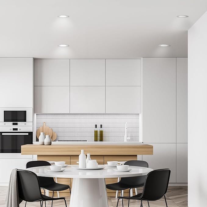 Feit Electric 4" Smart WiFi Recessed Downlight with J-Box, Color Changing RGBW + Tunable White, Compatible with Alexa, Google Assistant & Siri, Dimmable LED Ceiling Light,LEDR4XT/RGBW/CA/AG
