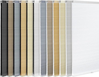 LazBlinds Cordless Cellular Shades, Light Filtering Honeycomb Shades for Home, Thermal Insulation Noise Reduction Blinds for Windows, 27'' W x 64'' H, Dark Grey
