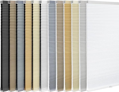 LazBlinds Cordless Cellular Shades, Blackout Privacy Honeycomb Shades for Home, Thermal Insulation Noise Reduction Blinds for Windows, 31'' W x 64'' H, Black