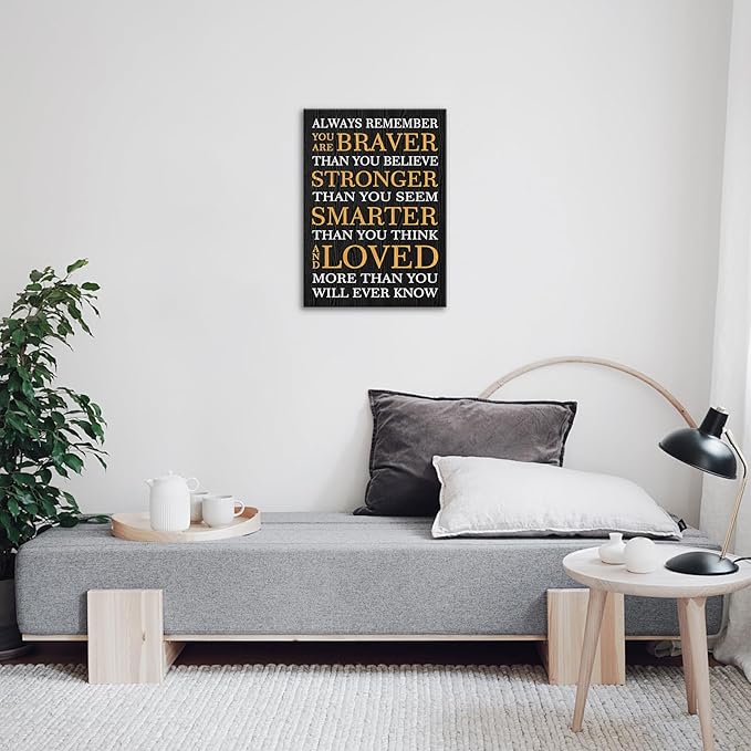 Jumong Motivational Canvas Wall Art Inspirational Wall Decor Wooden Frame Inspirational Office Wall Art Motivational Wall Decor Encouragement Artwork Poster for Home Office Living Room Bedroom