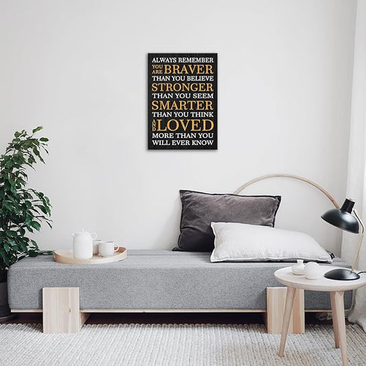 Jumong Motivational Canvas Wall Art Inspirational Wall Decor Wooden Frame Inspirational Office Wall Art Motivational Wall Decor Encouragement Artwork Poster for Home Office Living Room Bedroom