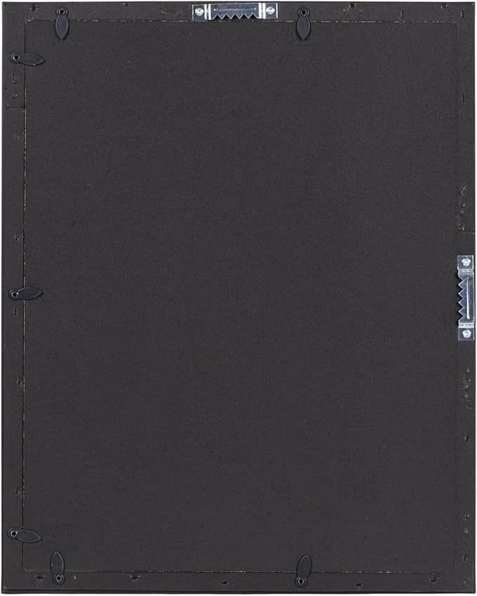 Kate and Laurel Adlynn Rectangle Picture Frame Set of 4; 11 x 14 matted to 8 x 10; Brown; Transitional Four-Piece Frame Set for Gallery Wall Frame Set in Living Room Wall Decor