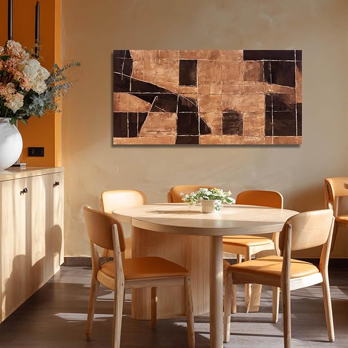 Modern Wall Art Gold Wall Artwork Line Artwork Decor for Dining Room Bedroom Office 24×48 Inch Posters for Room Aesthetic