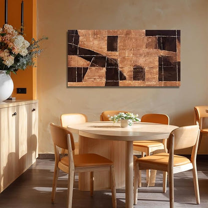 Modern Wall Art Gold Wall Artwork Line Artwork Decor for Dining Room Bedroom Office 24×48 Inch Posters for Room Aesthetic