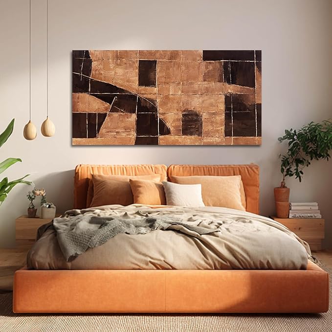 Modern Wall Art Gold Wall Artwork Line Artwork Decor for Dining Room Bedroom Office 24×48 Inch Posters for Room Aesthetic