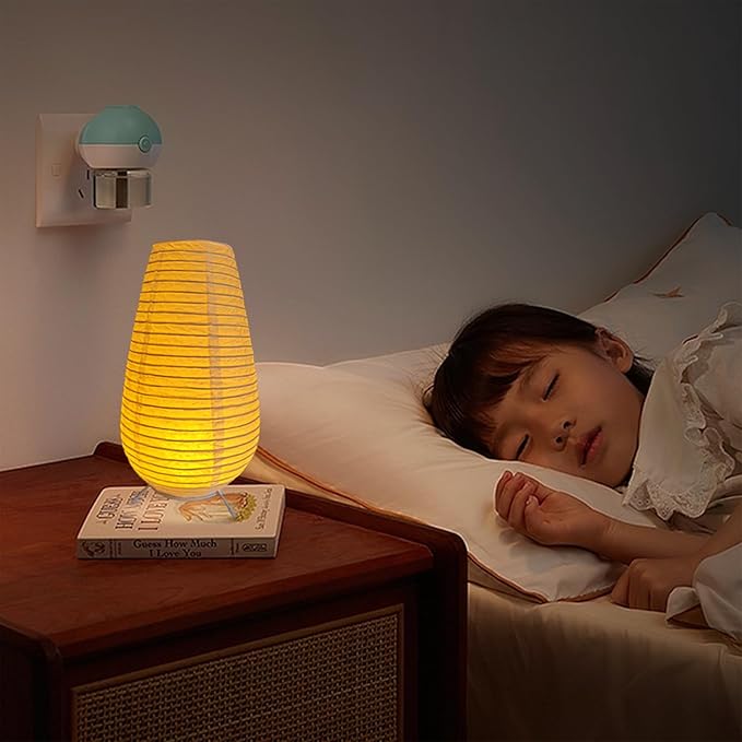 YY YEARCHY Cordless Paper Lamp Table Lamp Japanese Rice Paper Shade for Bedroom Livingroom (1, 10.43"x 5.71")