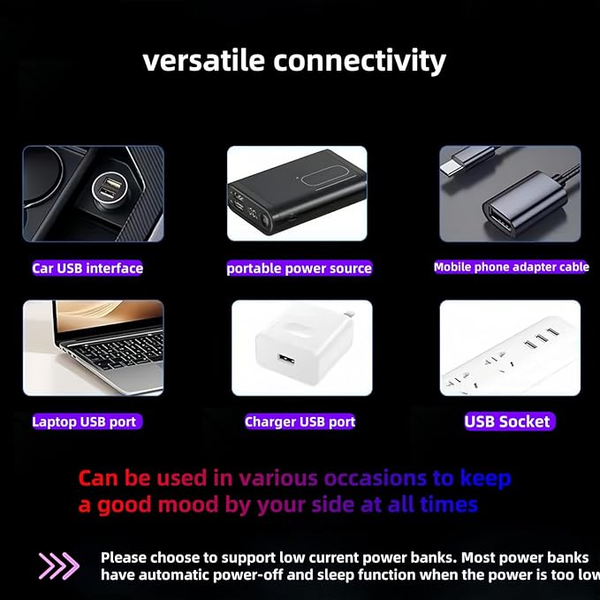 Red Car USB Lights Touch Dimmable - Retro Glass Bottle LED Atmosphere Lamp - Portable Mini Night Light for Auto Interior, Bedroom, Holiday Decor (Purple)