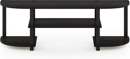 Furinno Turn-S-Tube Wide TV Entertainment Center, Espresso/Black