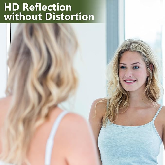 MELOMOIR 44"x72" Oversized Floor Mirror, Free Standing Leaning or Hanging, Suitable for Bedroom Living Room Home Gym Cloakroom, Thin Aluminum Frame, Tempered Glass, White