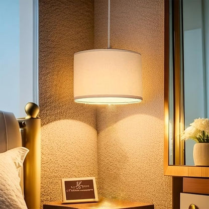 Plug in Pendant Light, Hanging Lamp with RGB Smart Bulb, Hanging Lights with Plug in Cord Hanging Lights for Bedroom Kitchen Living Room Dining Room Pendant Light Fixture