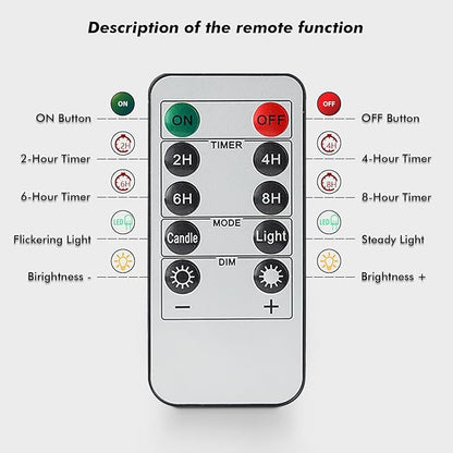 Rhytsing 6 Rechargeable Flameless Votive Candles with Timer for Home Decor, Led Faux Battery Operated Tealight Candles with Magnetic Charging Base, Type-C USB Cable, Remote Included-D1.6 X H2.7 inches