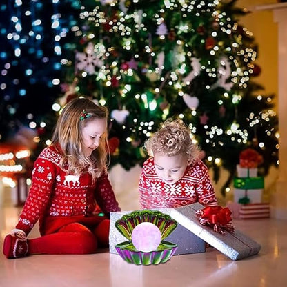 LKUA Shell Pearl Beach Themed Night Light, RGB 8 Colors Changing Mood Shell Pearl Lamps, Bedside LED Clamshell Portable Night Lights for Bar (Electroplating Colorful)