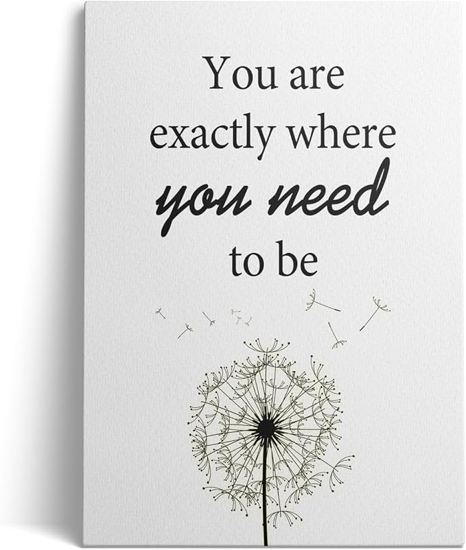 Jumong Motivational Wall Art, Inspirational Sayings Canvas Print, Positive Affirmations Wall Decor Quotes Wall Poster for Office, Living Room Decor, Gallery-Wrapped Canvas Art Set Framed Ready to Hang