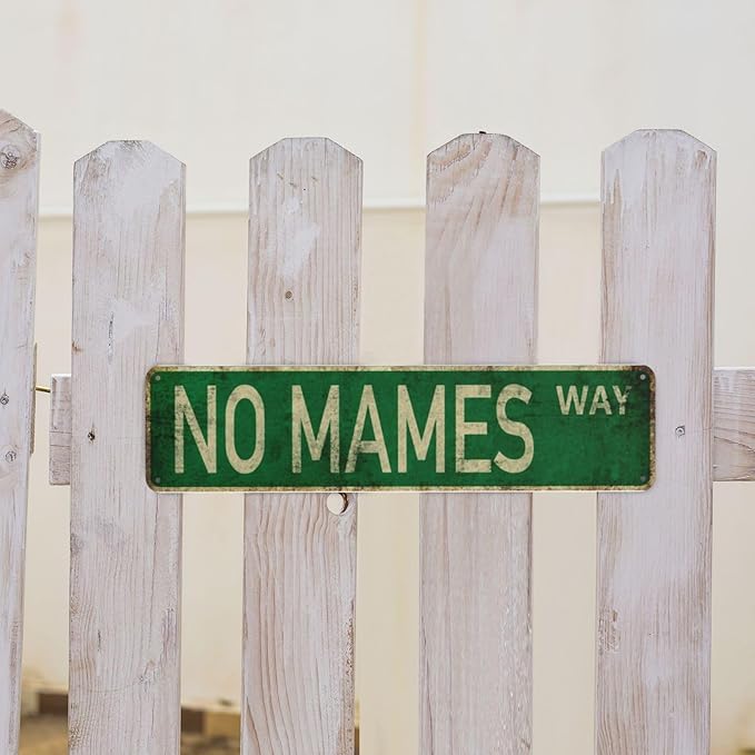 Vintage Signs No Mames Way Sign Street Sign Retro Metal Sign for Home Bar Coffee Garden Indoor Ourdoor Decor,Aluminium 4x16 Inch