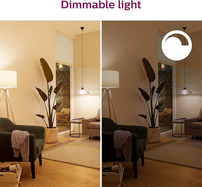 Philips Smart 5-6 Inch Retrofit Recessed Downlight 4-Pack, 1150 Lumens, LED Color Changing Lights, Connects to Wi-Fi, Control with Voice or App, Powered by WiZ Connected