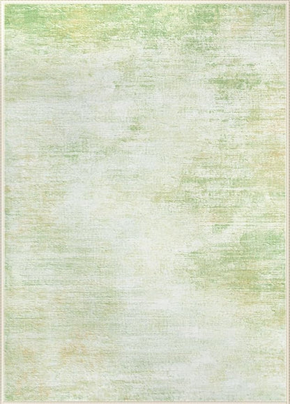 Area Rugs 6x9 Living Room: Washable Rug Modern Abstract Large Rugs Soft Non Slip Neutral Rug Stain Resistant Indoor Carpet for Bedroom Kitchen Dining Room Nursery Home Rugs(Green,6'x9')