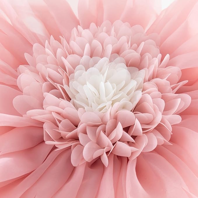 Pink Flower Pillow Cute Decorative Flower Round Shaped Throw Pillows Handmade 3D Daisy Floral Accent Pillow Soft Elegant Cushion for Bed Couch Sofa Chair Bedroom Living Room Home Decor 12Inch