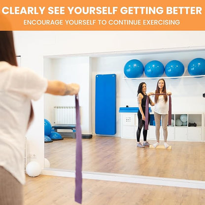 Peegel Home Gym Mirror - 72''x32''(2PCS) Large Frameless Tempered Glass Workout Mirrors for Home Gym Wall,Yoga,Garage,Dance