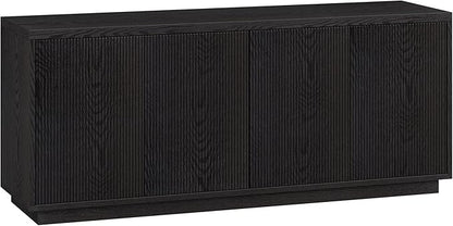 Henn&Hart Hanson, 57" Rectangular TV Stand, Black Grain