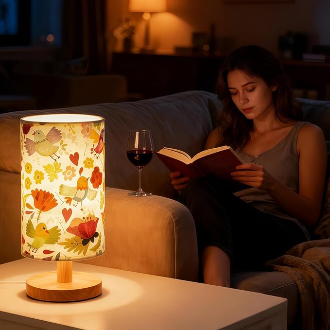 Flower Night Light for Girls - 3-Way Dimmable Boho Pink Floral Lamp for Nursery, Toddler Room, or Big Girl Bedroom, Whimsical Bedtime Reading Light, Gifts for Girls