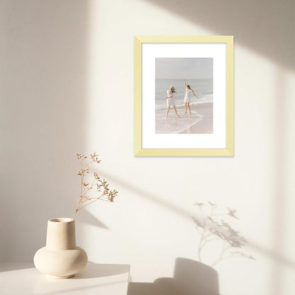 JCJMY 12 Packs 8.5 by 11 Picture Frames, Display 6x8 with Mat or 8.5x11 Without, for Award Certificate Diploma Document, 8.5 x 11 Frames Bulk Set of 12 Photo Frames Set for Wall and Tabletop, Gold