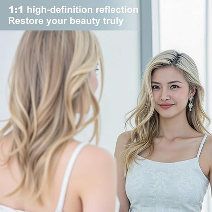 Dewfig Arched Full Length Mirror, 78"x38" Large Floor Mirror with Stand, Oversized Full Body Mirrors for Leaning or Hanging, Wall Mounted Mirrors for Bedroom, Living Room,Dressing Room, White
