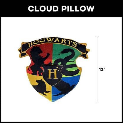 Northwest Harry Potter House Heraldry Cloud Pillow 12" – Wizard Plush Stuffed Toy, Kids & Adults Room Decor, Magical Gift for Harry Potter Fans