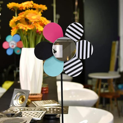 Jetec 25 Pcs Small Round Mirrors for Crafts Adhesive Round Mirror Tiles for Centerpieces Home Wall DIY(5 Inch in Diameter)