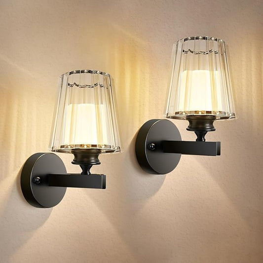 Adetu Crystal Wall Sconces Set of Two, Battery Operated Wall Sconce with 10000mAh Dimmable Magnetic Bulbs and Remote, RGB Rechargeable Wall Lights for Bedroom Living Room Hallway Decor