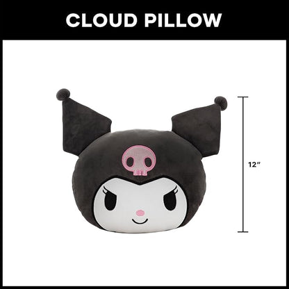 Northwest Kuromi Cloud Pillow 12 Inch – Plush Stuffed Pillow, Bedroom Decor, Great Gift Idea
