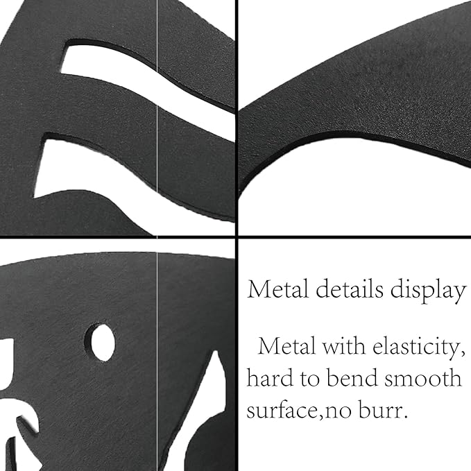 CREATCABIN Metal Tree Leaf Wall Decor Vine Olive Branch Leaf Wall Art Double Leaves Silhouette Sculpture Ornament Iron Hanging for Above The Bed Home Living Room Garden Decoration Black 8 x 5.5Inch