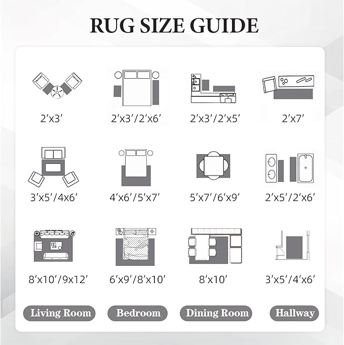 Area Rug for Living Room 9x12: Large Washable Boho Moroccan Rugs Geometric Neutral Rug, Non-Slip Foldable Morden Farmhouse Indoor Floor Carpet for Bedroom Dining Table Home（Black,9'X12'）