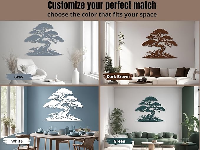 Vailla Tree of Life Wall Art Decor Set of 3 Wall Hanging Sculpture Modern Wall Home Decoration 3D Textured Sculptures for Living Room Bedroom Office Dinnig Room 3 Panels Family Tree Wall Hangings