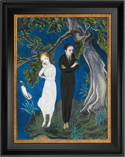 Canvas Frame for 5x7 Art Prints Oil Paintings, 1.7" Wide Minimalist Open Back Wall Picture Frames for Landscape Family Animal Memorial Portraits, No Cover & Back (Black Gold)