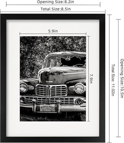 8.5x11 Picture Frames Black Set of 12 for Wall Gallery Collage Photo Frames or Tabletop Display