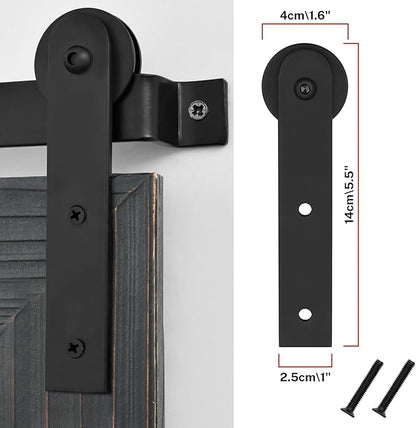 COGOOD Bathroom Mirrors for Over Sink - 29 x 22 Farmhouse Barn Door Wall Mirror for Bathroom, Living Room, Entryway Wall Decor Black