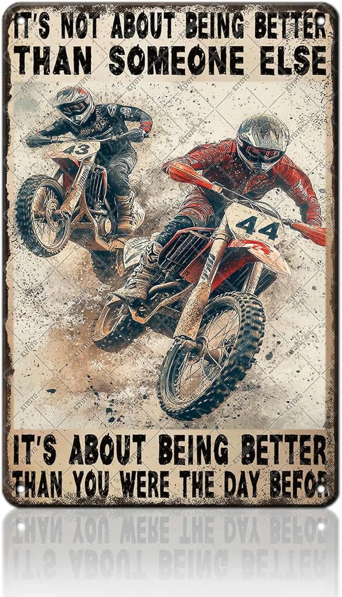 Motorcycle Tin Sign In The Darkest Hour When The Demons Come Metal Sign Motorcycle Poster Wall Decor Home Garage Bathroom Man Cave Office Bedroom Metal Plaque 12x16 Inch