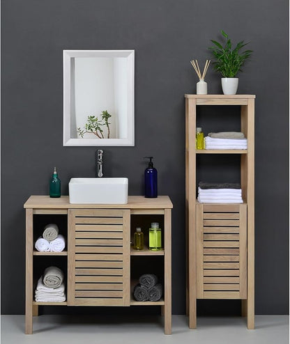 AAZZKANG Rectangular Wall Mirror Decorative Wood Framed Mirrors for Farmhouse Bedroom Bathroom Living Room Entryway Hanging Home Decor Small