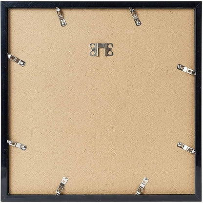 JCJMY 12 Pack 12x12 Picture Frame with 8x8 Mat, Display 8x8 with Mat or 12x12 Without Mat, 12 by 12 Frames Bulk Set of 12 Collage Gallery Wall Decor Photo Frames Set for Wall, Black