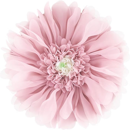 3D Flower Round Throw Pillows Cute Decorative Daisy Sunflower Accent Pillow Modern Farmhouse Elegant Cushion for Bed Couch Chair Car Bedroom Living Room Home Decor Gift 14 Inch Rose Gold