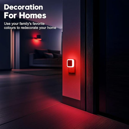 Sujeet Night Light, Night Lights Plug into Wall 8-Pack, Nightlight Plug in Night Light, Dusk to Dawn Night Lamp Led (Red)
