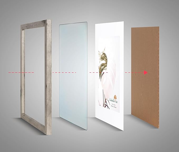 12x16 Picture Frame Grey 3 Pack, Poster Frames 12 x 16 without Mat for Wall, Horizontal or Vertical Wall Mounting